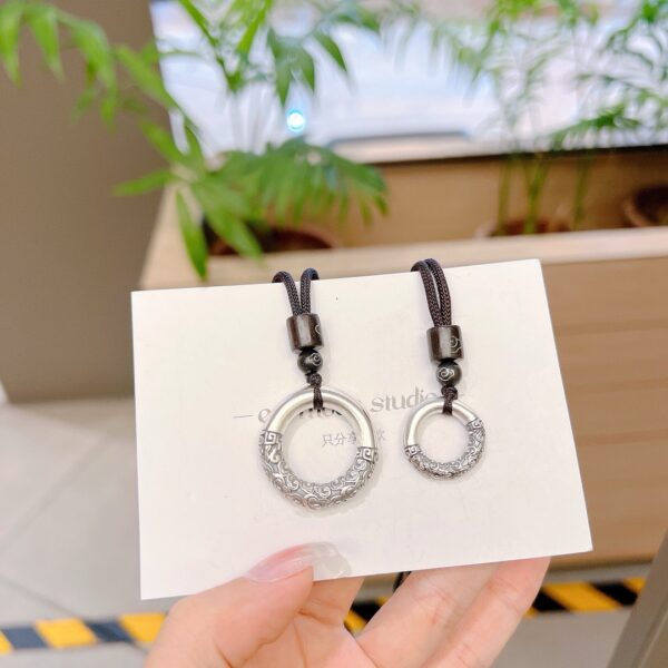 Auspicious Cloud Peace Buckle Couple Pendant